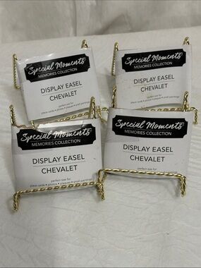 Special Moments Gold Metal Display Easels - Set of 4